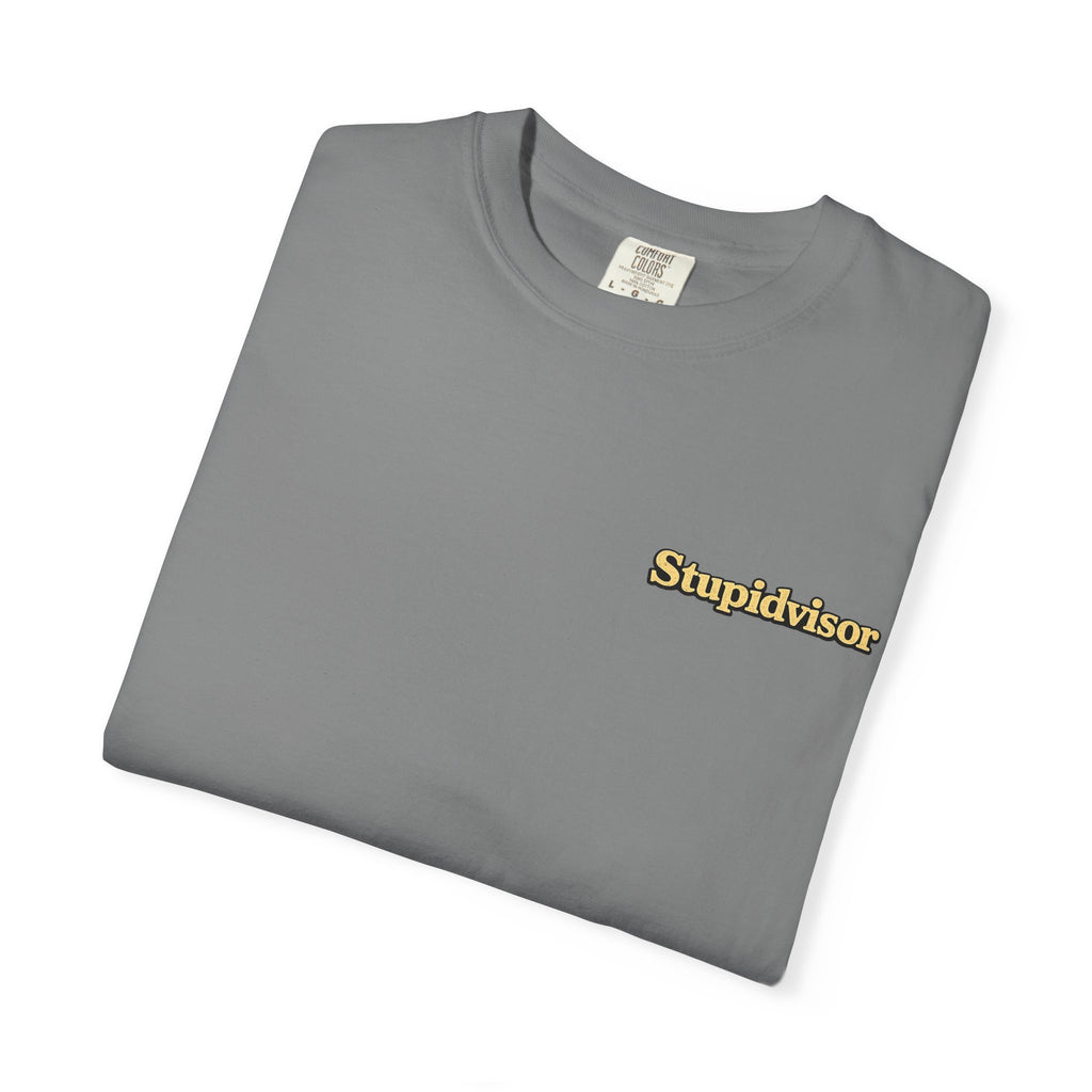 Hicktown Offroading T-Shirt — 'Stupidvisor' Chest Logo, Back Graphic