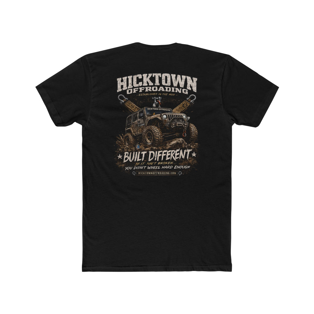 Hicktown Offroading Tee — "Built Different" Jeep Graphic T-Shirt