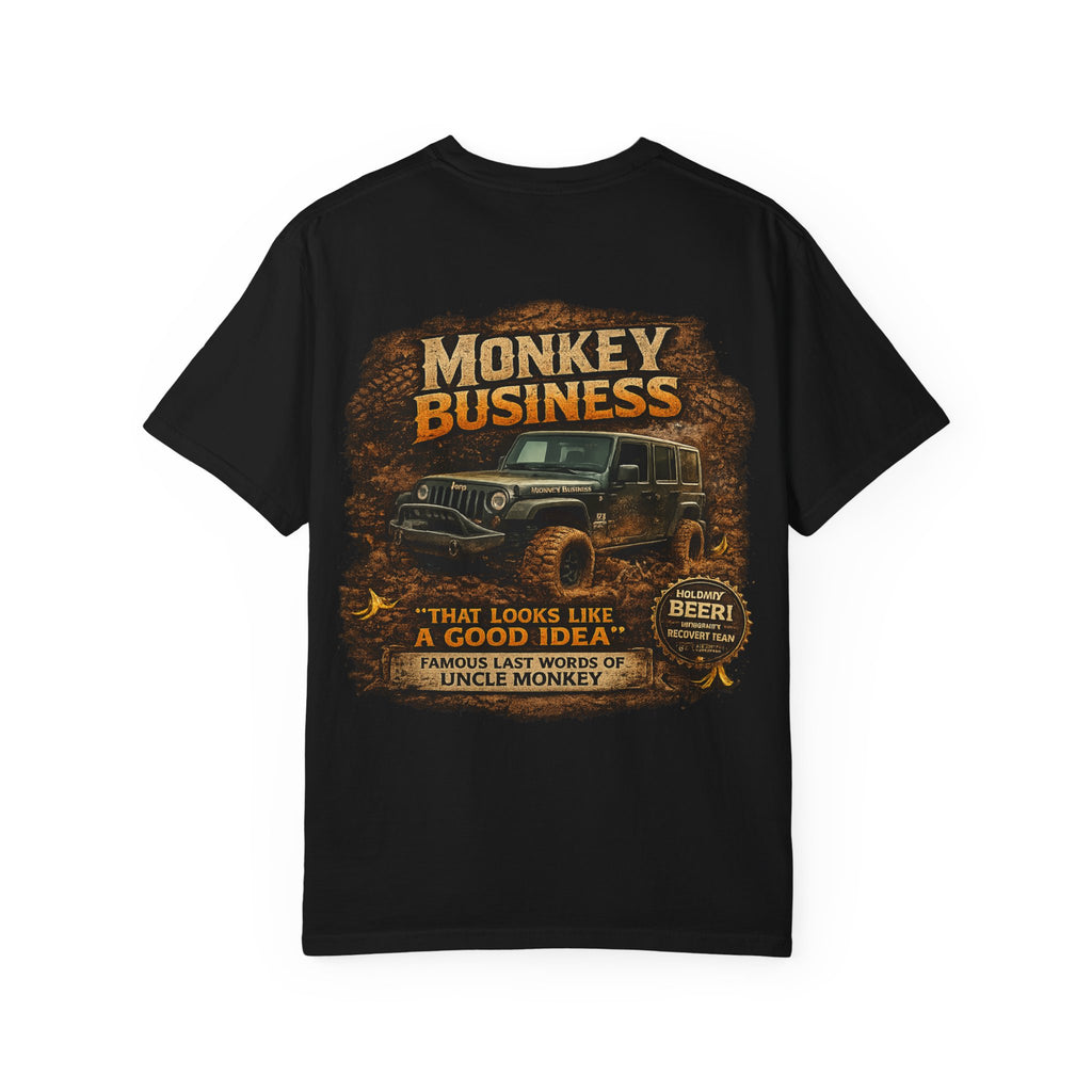Monkey Business Jeep T-Shirt — Vintage Off-Road Graphic Tee