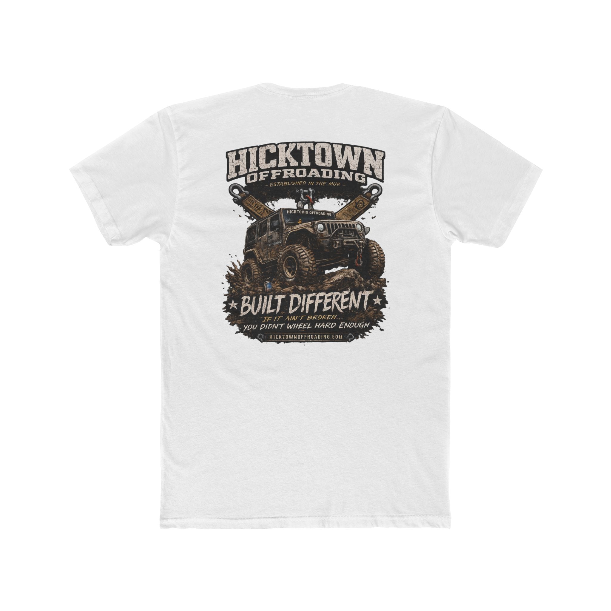 Hicktown Offroading Tee — "Built Different" Jeep Graphic T-Shirt